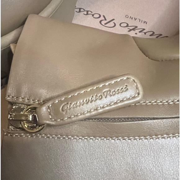 Gianvito Rossi Montey Glove Leather Lug-sole ankle boots Camel SZ 41EU/11US - Picture 5 of 13